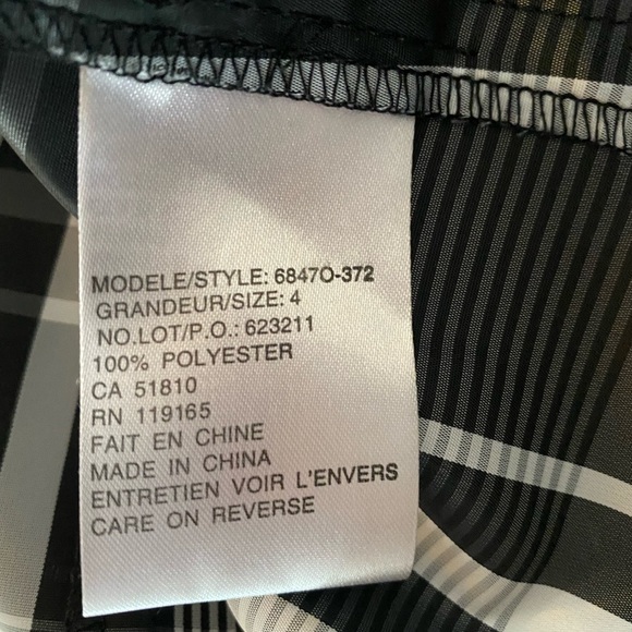 Tribal lightweight plaid jacket size 4 - Picture 3 of 4